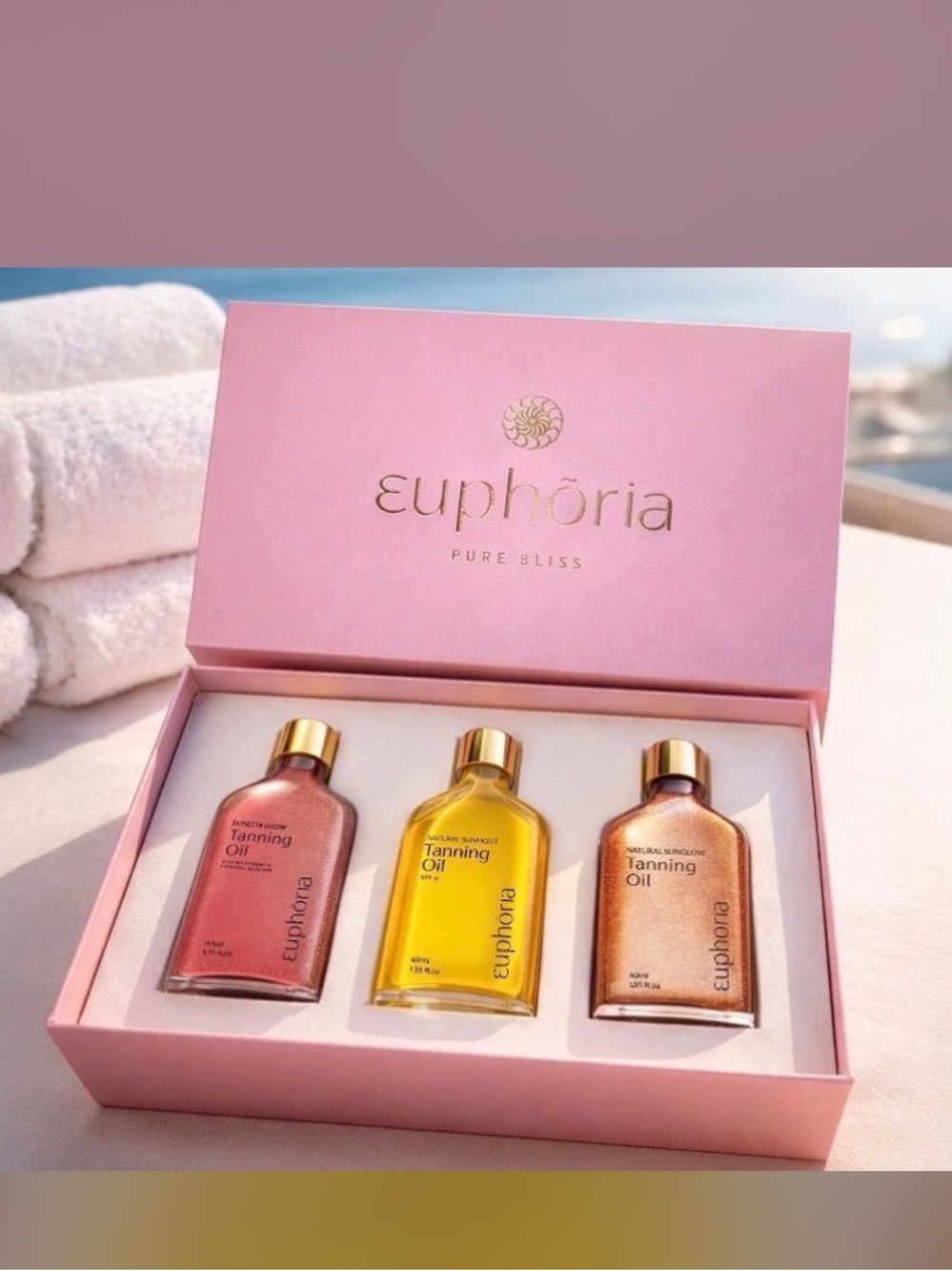 Euphoria Bliss Premium Tanning Oil Collection - 40ML